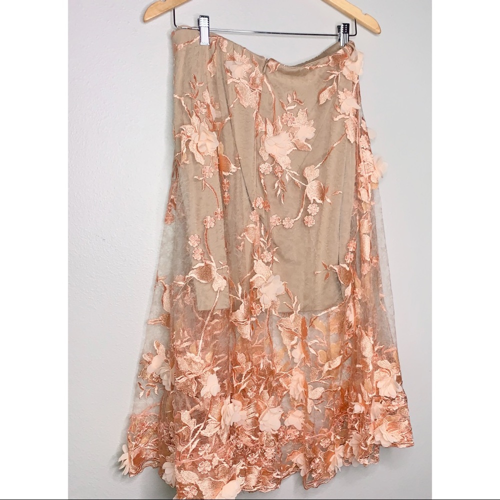 DRESS THE POPULATION | Two Piece Midi Skirt Set - Picture 6 of 16